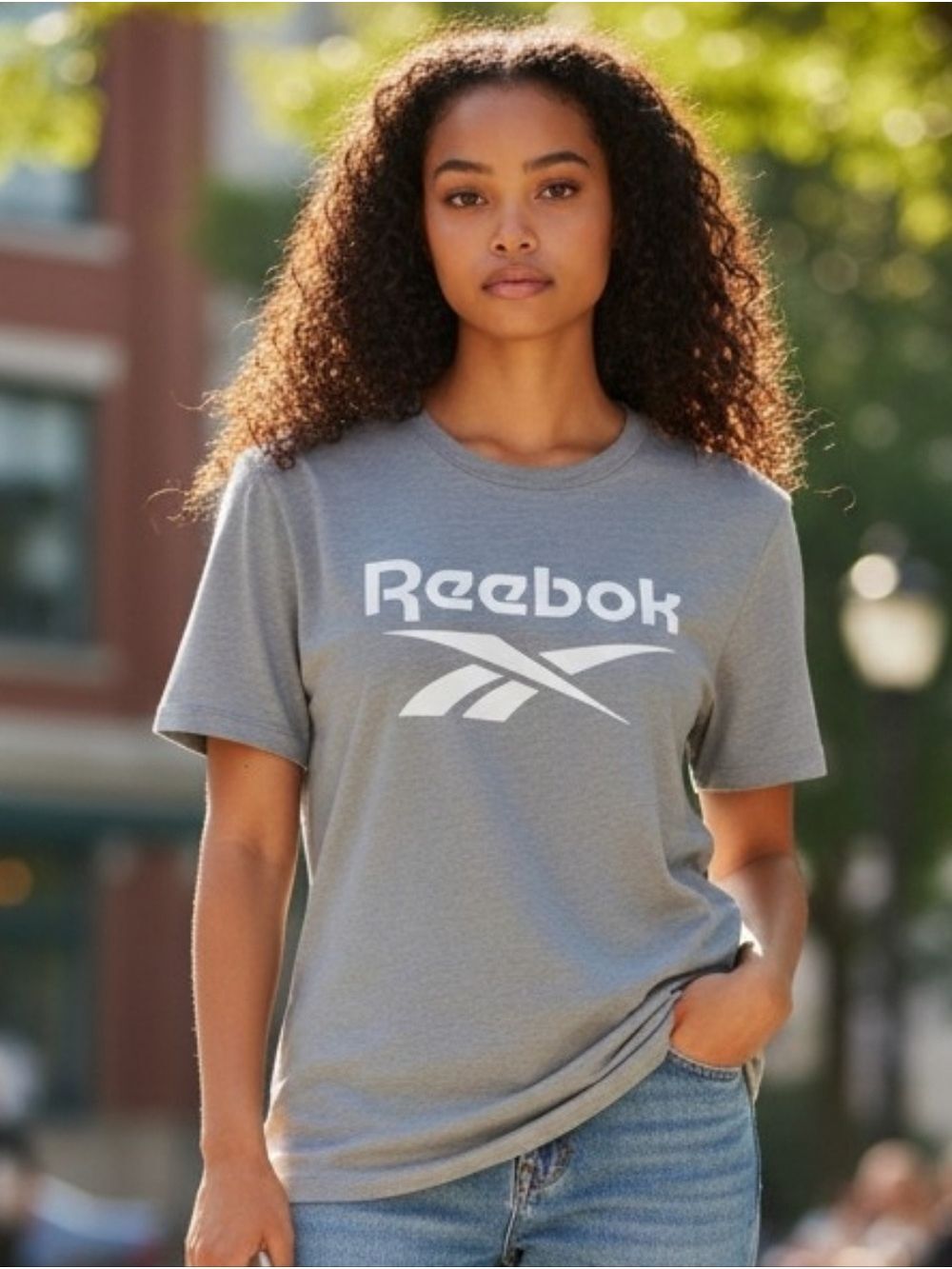 Reebok Gray Short Sleeve T-Shirt NWOT #T27